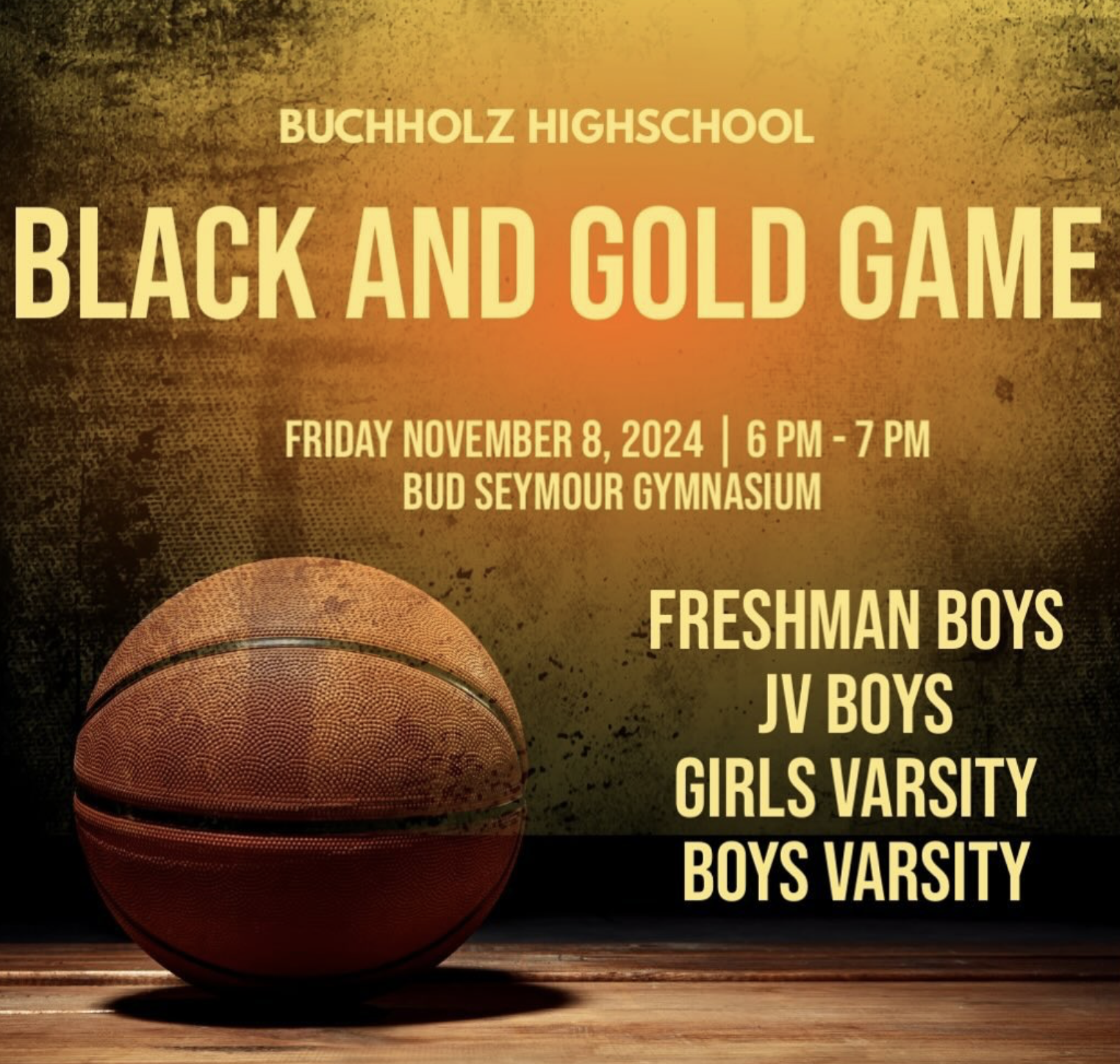 Gold Defeats Black in Buchholz Basketball’s 2024 Black & Gold Game
